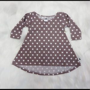 Mauve dot dress